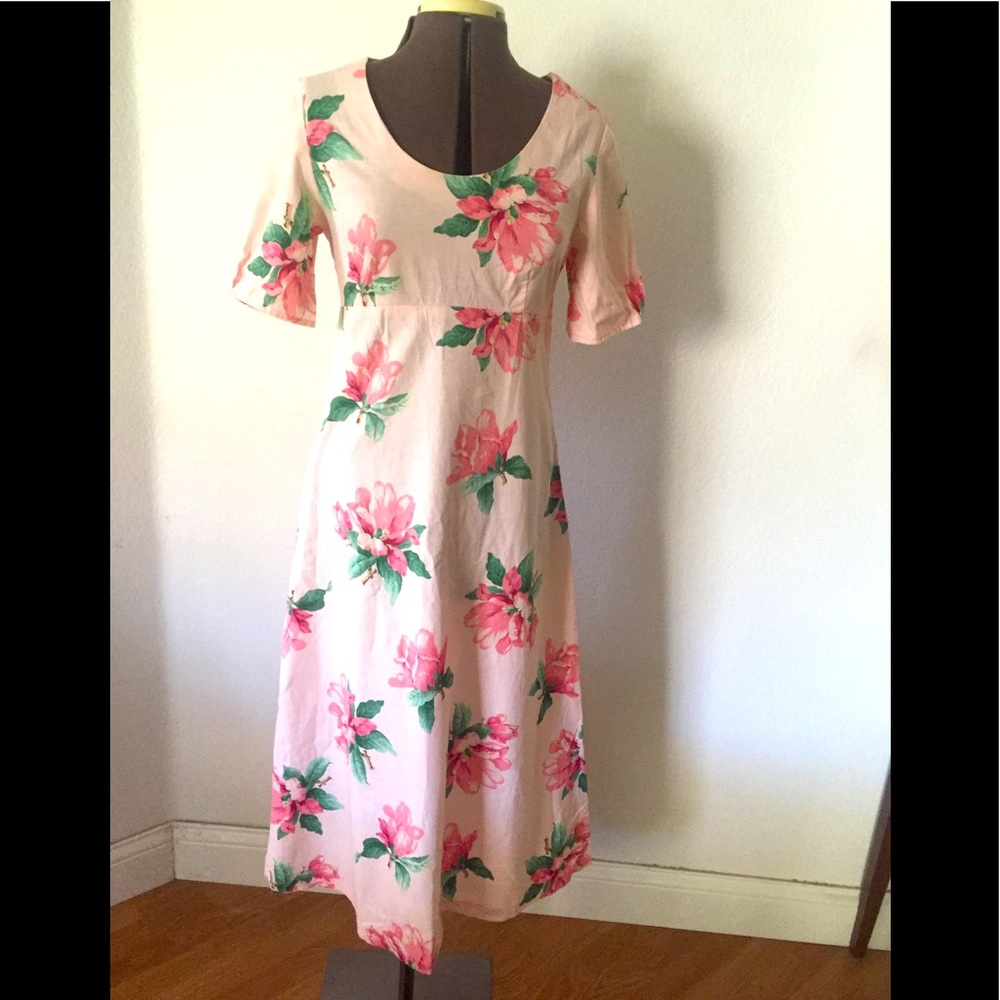 Vintage 70s/80s handmade empire waist dress s/m